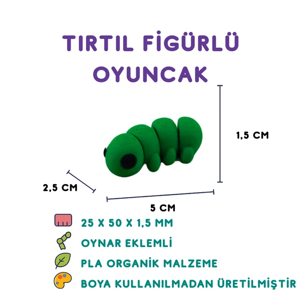 Tırtıl Figür - Minyatür Oyuncak ürün görseli 1