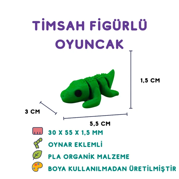 Timsah Figür - Minyatür Oyuncak ürün görseli 1