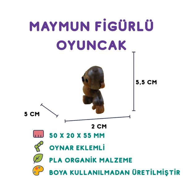Goril Figür -Minyatür Oyuncak ürün görseli 1
