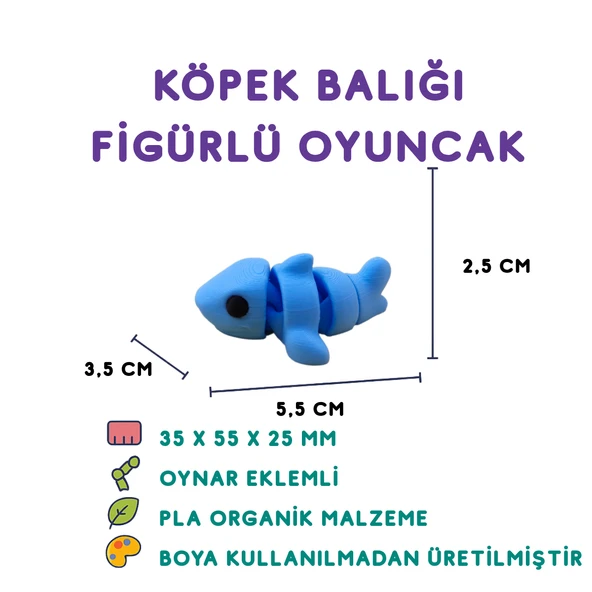 Köpek Balığı Figür - Minyatür Oyuncak ürün görseli 1