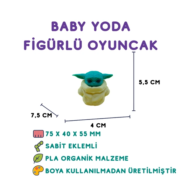 Baby Yoda Figür - Minyatür Oyuncak ürün görseli 1