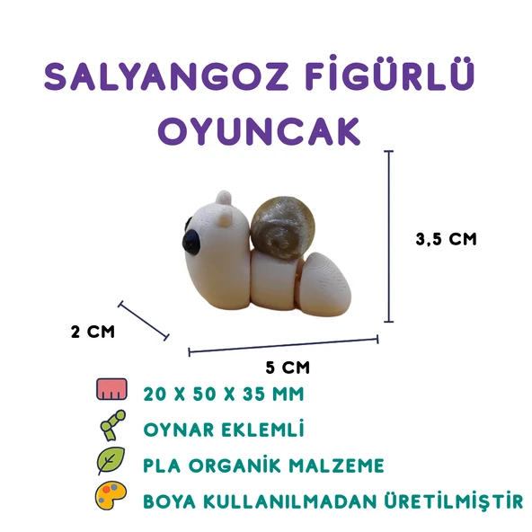 Salyangoz Figür - Minyatür Oyuncak ürün görseli 1