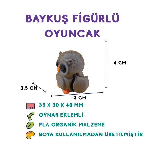 Baykuş Figür - Minyatür Oyuncak ürün görseli 1