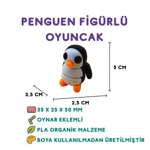 Penguen Figür - Minyatür Oyuncak ürün görseli 1