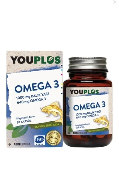 Youplus Omega 3 1000 Mg 30 Kapsül ürün görseli 1