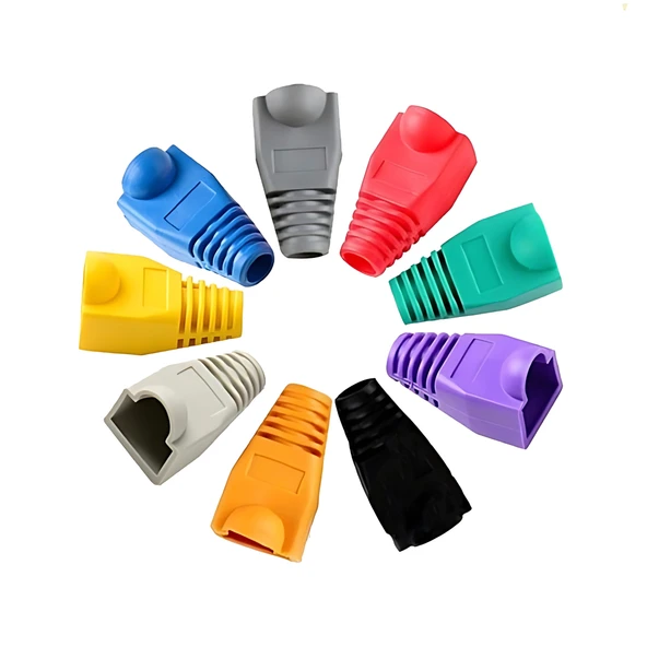 MN6 M107kb Rj45 Kılıf/400 Adet-cat6 Cat6e Cat5 Cat5e Uyumlu/rj45 Siyah Kılıf Boot-rj45 Cat5 Cat6 Kılıf ürün görseli 1