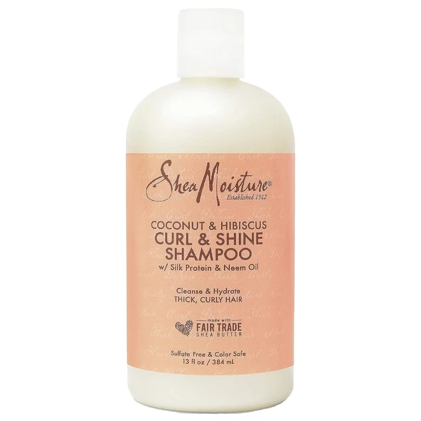 Shea Moisture Coconut & Hibiscus Kıvırcık ve Parlaklık Şampuanı 384 ml ürün görseli 1
