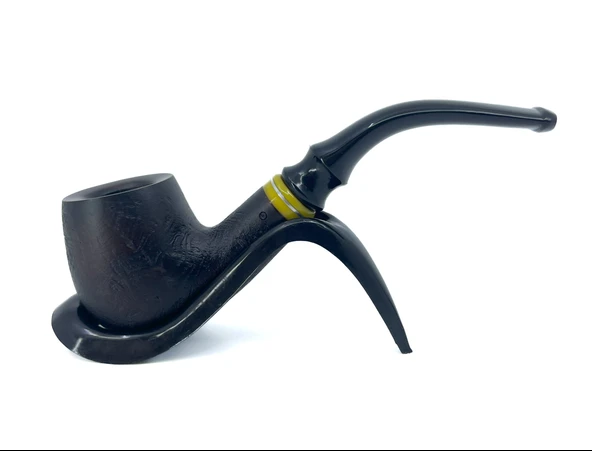 Dapper Bent Apple Briar (Gül Kökü) 9 mm Filtreli El Yapımı Pipo - 2641 ürün görseli 1