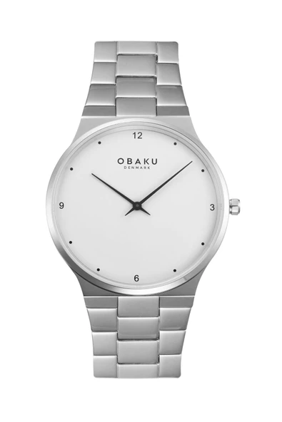 Obaku Denmark V305GXCWSC Quartz Çelik Gri Safir Cam 42 mm Erkek Kol Saati ürün görseli 1