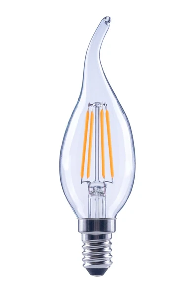 Osram Led Fılament 4W 2700K E14 Duy Sarı Işık Ampul Dim Edilebilir Kıvrık Uç / 4099854394836 ürün görseli 1