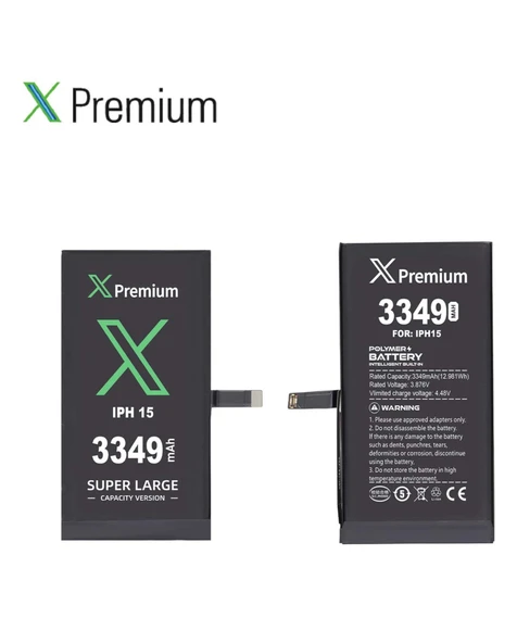 iPhone 15 Batarya Xpremium – 3349 mAh Süper Yüksek Kapasiteli Güçlendirilmiş Pil ürün görseli 1