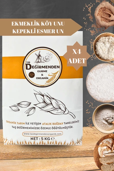 Ekmeklik Köy Unu - Kepekli Esmer Un - 20 Kilo ürün görseli 1