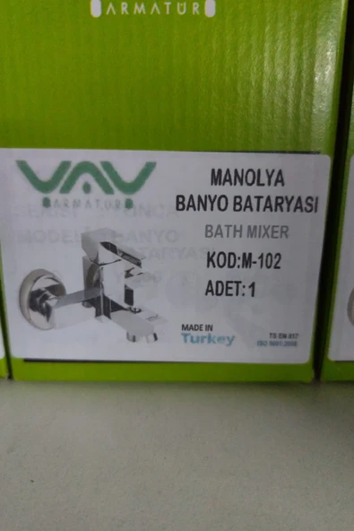 YAY Manolya Serisi Banyo Bataryası M-102 – Dayanıklı, Şık ve Uzun Ömürlü Duş Bataryası ürün görseli 1