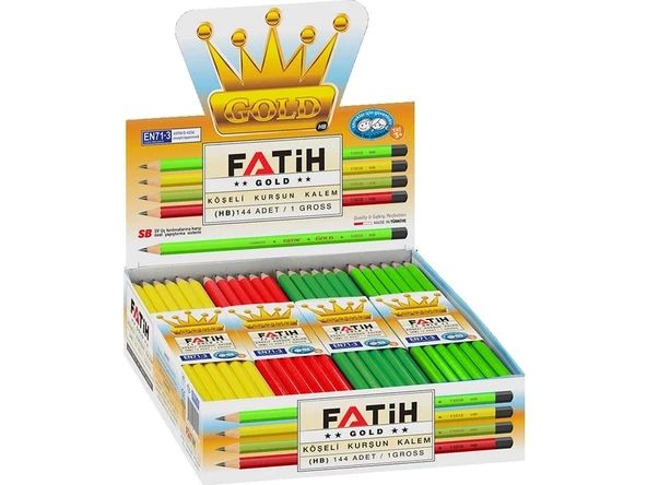 Fatih Gold Mercanlı Kurşun Kalem Fa11010Kl00 (12Adet) ürün görseli 1