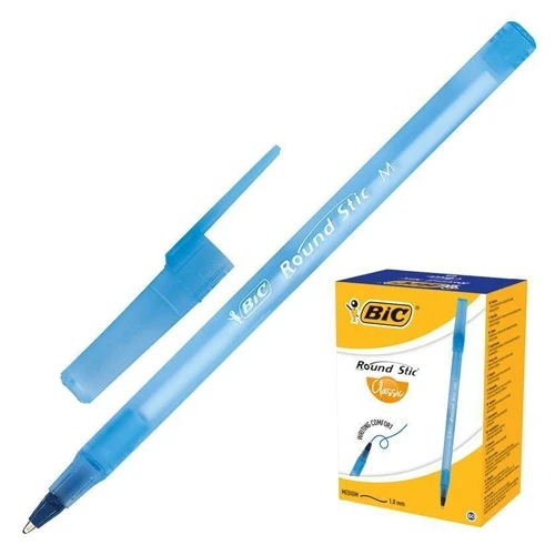 Bic Round Stic M Tükenmez Kalem Mavi 60 Adet Kod: 921403 ürün görseli 1