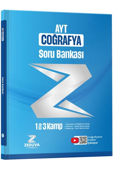 Zeduva Yayınları Coğrafyanın Kodları AYT Coğrafya 1 Kitap 3 Kamp Soru Bankası ürün görseli 1