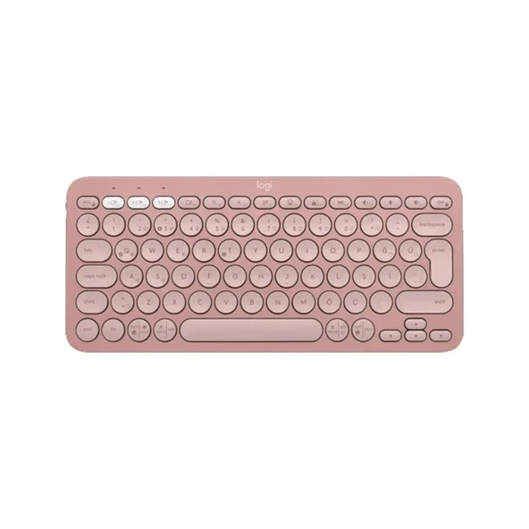 LOGITECH K380S PEBBLE BLUETOOTH TÜRKÇE Q KLAVYE PEMBE 920-011861 - Resim 3