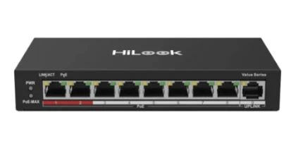 HILOOK NS-0109P-60(B)(O-STD) 8XFE+1XFE UPLINK YÖNETİLEMEZ 60W POE SWİTCH ürün görseli 1
