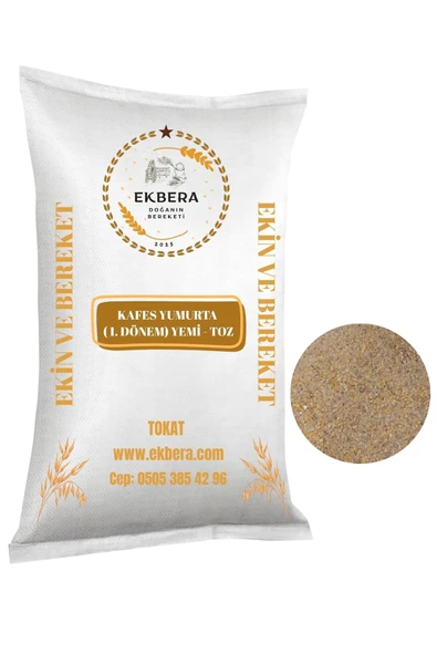 EKBERA - Kafes Yumurta Yemi (Toz) (1. Dönem - 18. Hafta Sonrası - 50. Haftaya Kadar) - 1 kg ürün görseli 1