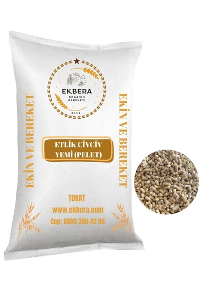 EKBERA Etlik Civciv Yemi (Pelet) 5 KG - Hızlı Gelişim ve Dengeli Beslenme ürün görseli 1