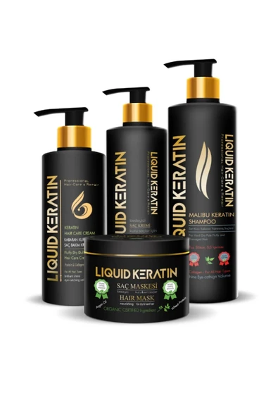 Kabaran Saç Keratin Bakım Seti (4'LÜ) ürün görseli 1