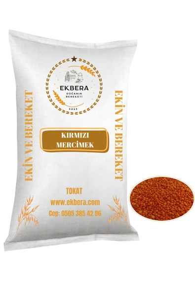 EKBERA Yerli Kırmızı Mercimek  - 3 kg ürün görseli 1