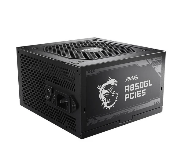 MSI MAG A850GN PCIE5 850W 80+ GOLD PSU NON-MODULAR ürün görseli 1