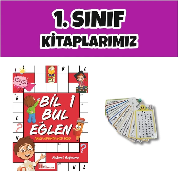 Ata 1.Sınıf Bil Bul Eğlen (Zincirli Çarpım Tablosu Kartelası Hediyeli) ürün görseli 1