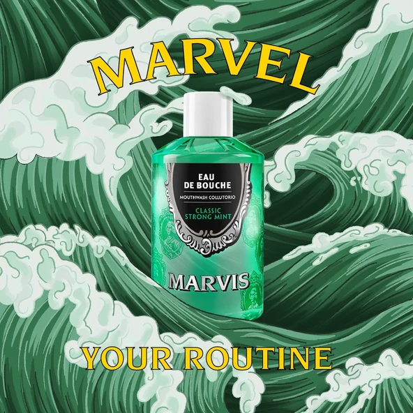 Marvis Classic Strong Mint Ağız Bakım Suyu 400 ml - Resim 3