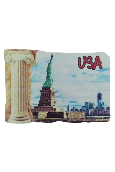 Amerika Birleşik Devletleri USA Temalı Sütun Magnet - Resim 3