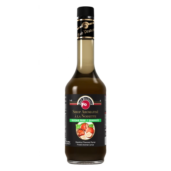 FO Fındık Aromalı Şurup - Şekersiz 700 ml ürün görseli 1