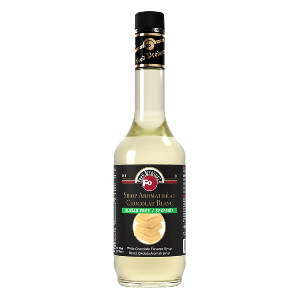FO Beyaz Çikolata Aromalı Şurup - Şekersiz 700 ml ürün görseli 1