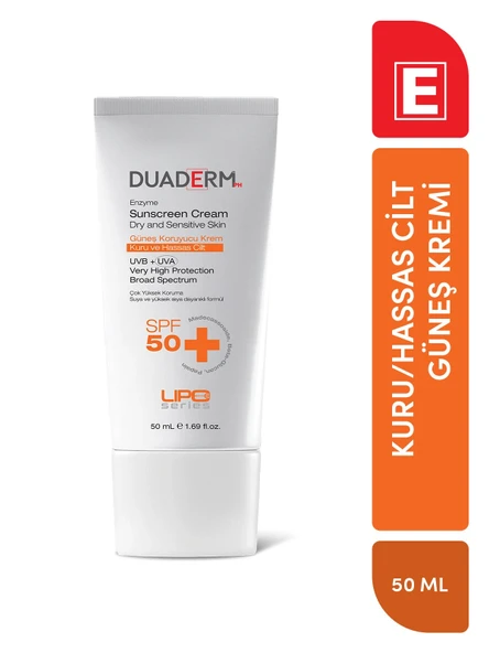 Duaderm Güneş Koruyucu Krem Kuru ve Hassas Cilt SPF50+ ürün görseli 1