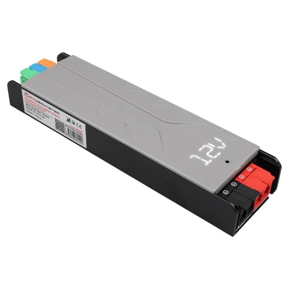 Powermaster PM-26839 12 Volt 10 Amper 120 Watt Slim Metal Kasa Adaptör 189X51x27mm ürün görseli 1
