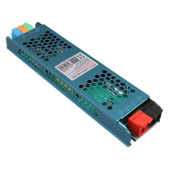 Powermaster PM-26830 12 Volt 10 Amper 120 Watt Slim Metal Kasa Adaptör 208X50x23mm ürün görseli 1