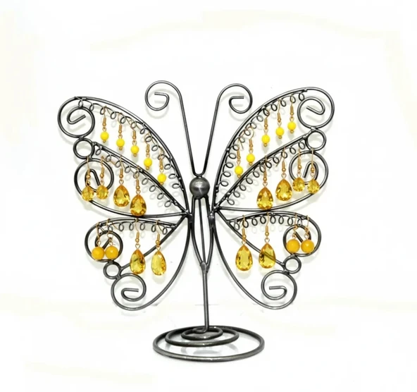 İthal Metal Siyah Renk 26x28Cm Küpe Standı ürün görseli 1