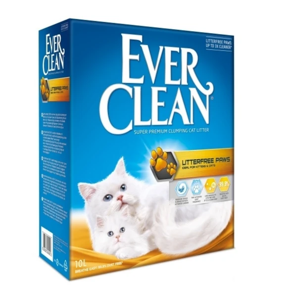 Ever Clean Litterfree Paws Patilere Yapışmayan Topaklanan Kedi Kumu 10 Lt ürün görseli 1