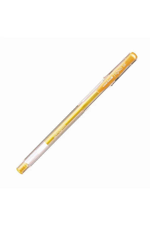 Uni-ball Signo Fine Jel Mürekkepli Roller Kalem 0.8mm Altın Um-100 (12 Li Paket) ürün görseli 1