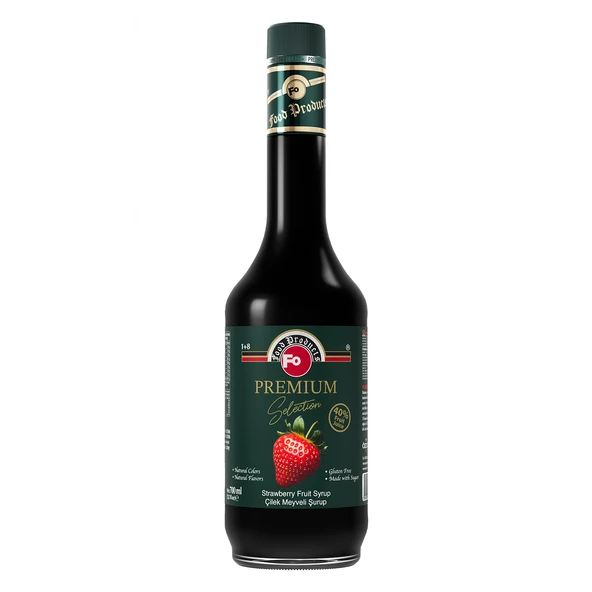 FO Çilek Meyveli Şurup - Premium 700 ml ürün görseli 1