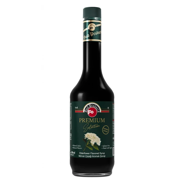 FO Mürver Çiçeği Aromalı Şurup - Premium 700 ml ürün görseli 1