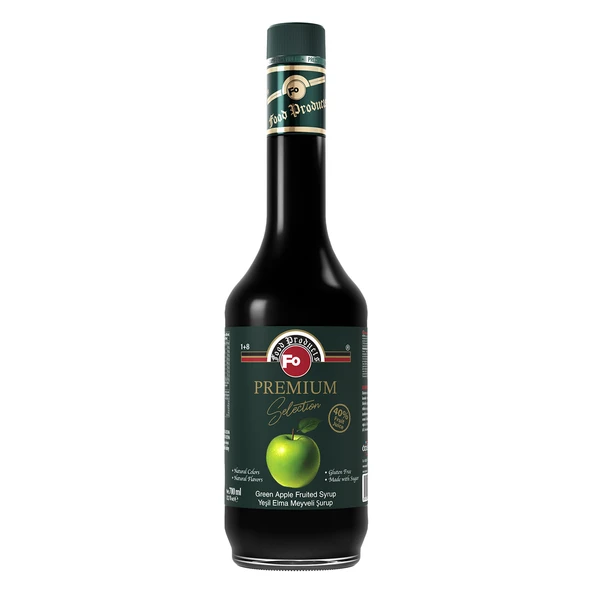 FO Yeşil Elma Meyveli Şurup – Premium 700 ml ürün görseli 1