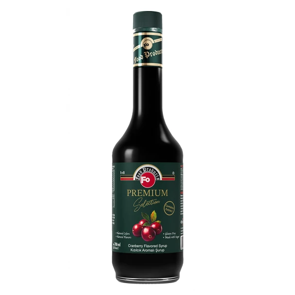 FO Kızılcık Aromalı Şurup - Premium 700 ml ürün görseli 1