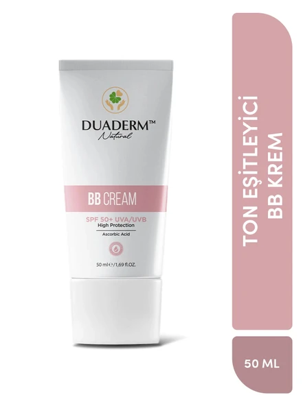 Besleyici ve Ton Eşitleyici BB Krem (SPF 50+ UVA/UVB, Nude Tonu)  50 ml ürün görseli 1