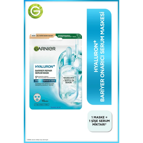 Garnier Hyaluron+ Bariyer Onarıcı Serum Maske 28GR ürün görseli 1