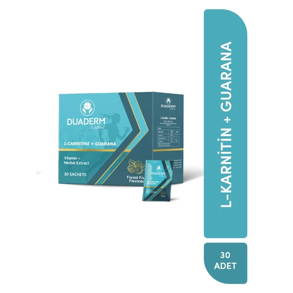 DUADERM L-KARNİTİN + GUARANA 30 Adet ürün görseli 1