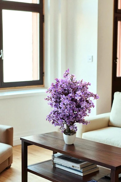 Yoğun Yapraklı 60 cm Yapay Sakura Bahar Dalı Ağacı ürün görseli 1