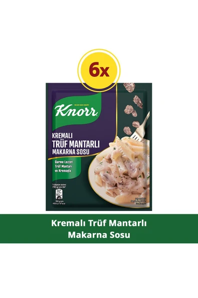 Knorr Kremalı Trüf Mantarlı Makarna Sosu 52g x 6 Adet ürün görseli 1