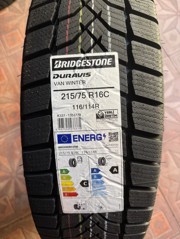 BRIDGESTONE / 215/75R16C (DURAVIS) 2025 KIŞ LASTİĞİ ürün görseli 1