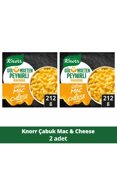 Knorr Çabuk Makarna Mac And Cheese Peynirli 212 gr x 2 Adet ürün görseli 1