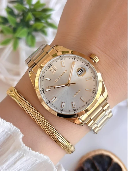 Lee Cooper Çelik Kordonlu 3 Atm Suya Dayanıklı Kadın Kol Saati VS.BLKT.0553 ürün görseli 1